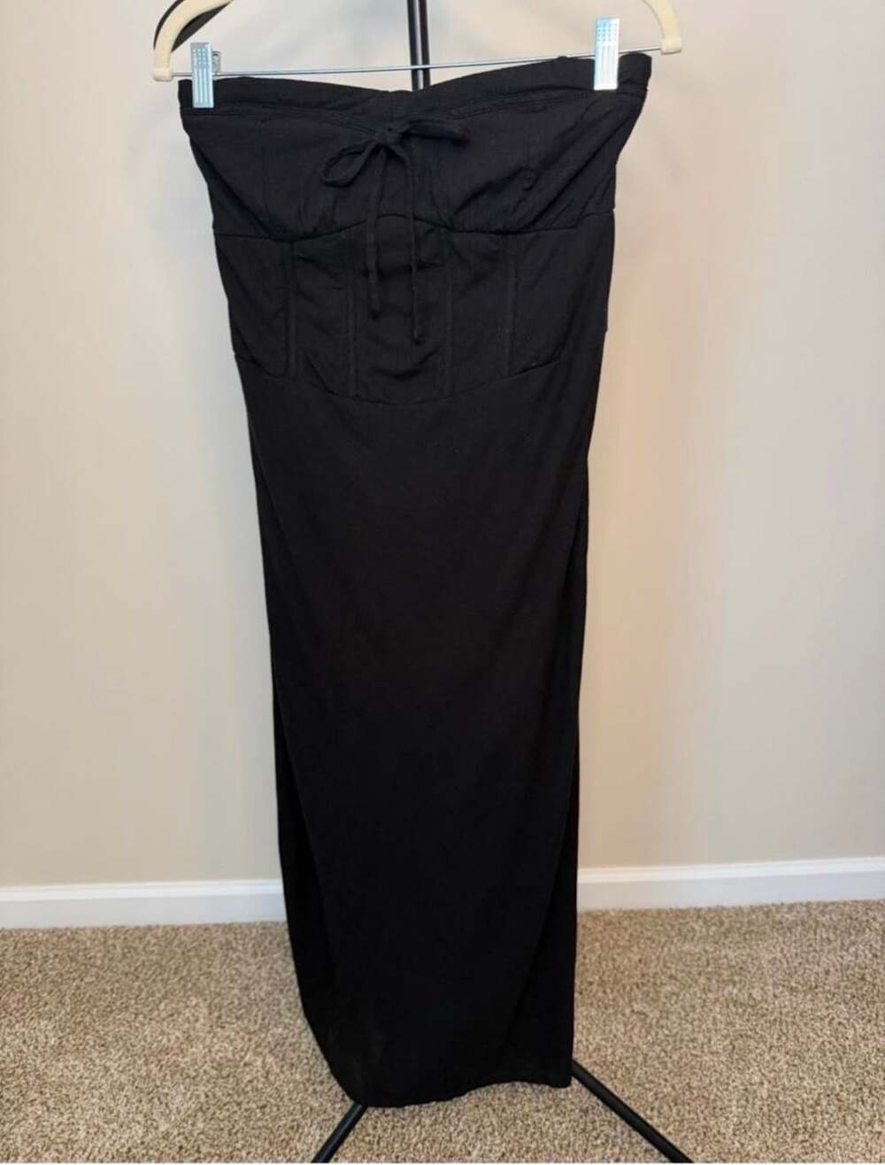 Wild Fable Maxi Dress Size 16 Black Strapless